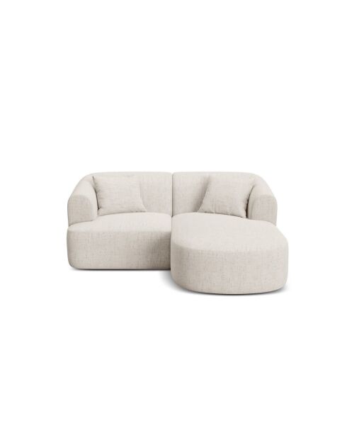 Talia Modulares Ecksofa für 3 Personen, rechts, hellbeige, 180 x 156 x 70 cm