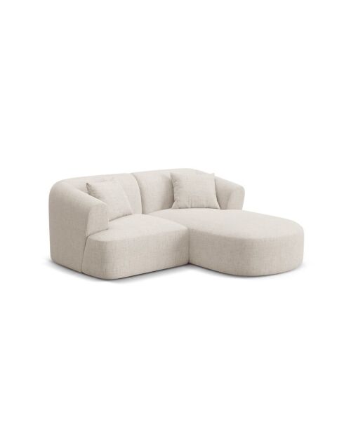 Talia Modulares Ecksofa für 3 Personen, rechts, hellbeige, 180 x 156 x 70 cm