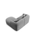 Talia Modulares 3-Sitzer-Ecksofa aus Samt, grau, 180 x 156 x 70 cm