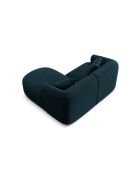 Divano angolare destro Talia Petroleum Deep Petrol a 3 posti modulare in velluto, 180 x 156 x 70 cm