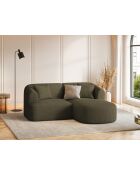 Modulares Ecksofa Talia für 3 Personen, rechts, Grün, 180 x 156 x 70 cm