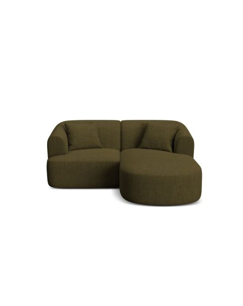 Modulares Ecksofa Talia für 3 Personen, rechts, Grün, 180 x 156 x 70 cm