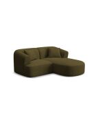 Modulares Ecksofa Talia für 3 Personen, rechts, Grün, 180 x 156 x 70 cm