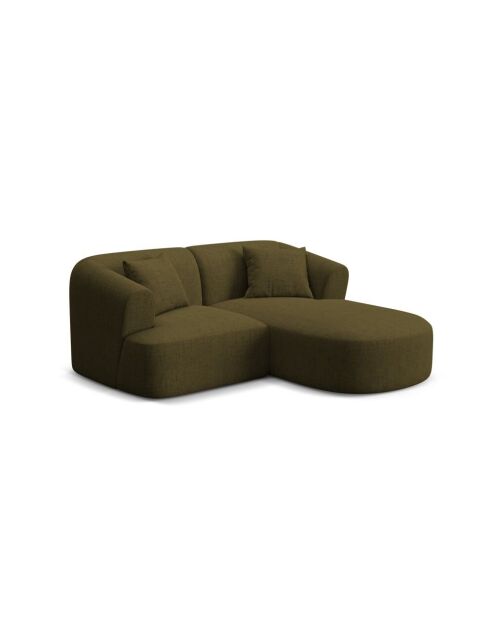 Modulares Ecksofa Talia für 3 Personen, rechts, Grün, 180 x 156 x 70 cm