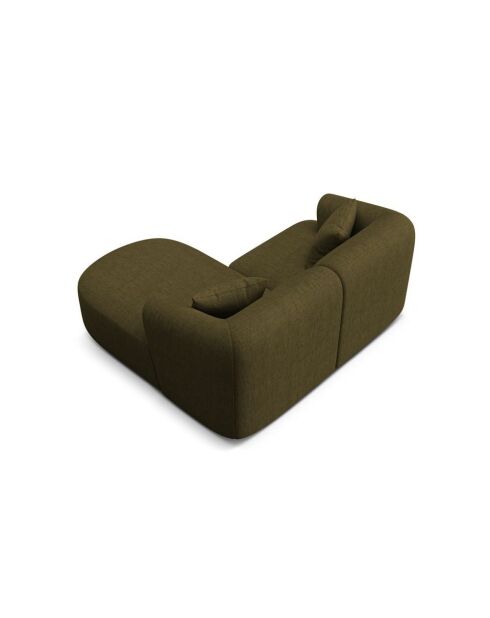 Modulares Ecksofa Talia für 3 Personen, rechts, Grün, 180 x 156 x 70 cm