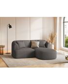 Talia 3-Sitzer-Ecksofa, modular, für rechts, 180 x 156 x 70 cm, Grau