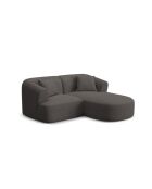 Talia 3-Sitzer-Ecksofa, modular, für rechts, 180 x 156 x 70 cm, Grau