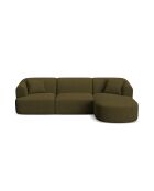 Talia Modulares Ecksofa für 4 Personen, rechts, 256 x 156 x 70 cm, Grün