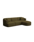 Talia Modulares Ecksofa für 4 Personen, rechts, 256 x 156 x 70 cm, Grün