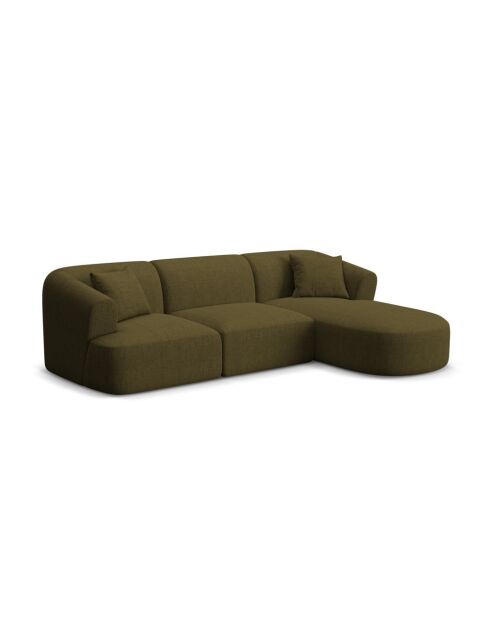 Talia Modulares Ecksofa für 4 Personen, rechts, 256 x 156 x 70 cm, Grün