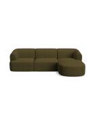 Talia Modulares Ecksofa für 4 Personen, rechts, 256 x 156 x 70 cm, Grün
