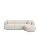 Talia Modulares Ecksofa für 4 Personen, rechts, 256 x 156 x 70 cm, hellbeige