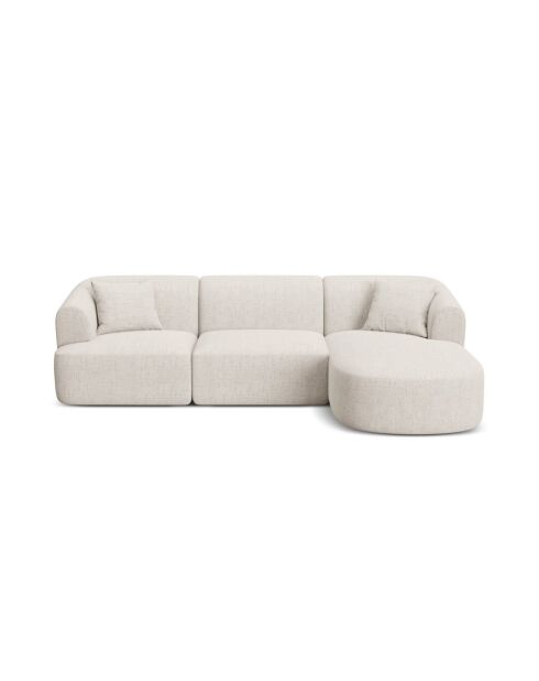 Talia Modulares Ecksofa für 4 Personen, rechts, 256 x 156 x 70 cm, hellbeige
