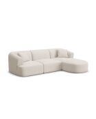 Talia Modulares Ecksofa für 4 Personen, rechts, 256 x 156 x 70 cm, hellbeige