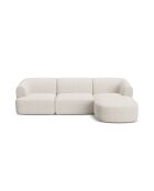 Talia Modulares Ecksofa für 4 Personen, rechts, 256 x 156 x 70 cm, hellbeige