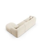 Talia Modulares Ecksofa für 4 Personen, Samt, für rechts, 256 x 156 x 70 cm, hellbeige