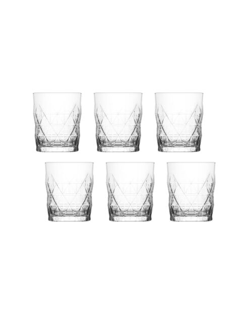 Lot de 6 verres LV-KEO366F transparent - 345 ml