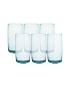 Lot de 6 verres F10000062 turquoise - 365 ml