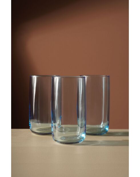 Lot de 6 verres F10000062 turquoise - 365 ml