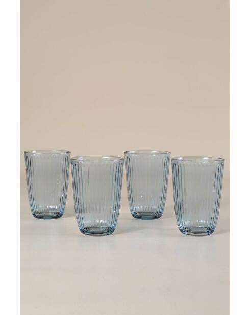 Lot de 4 verres Splendid 395 bleu - 395 ml