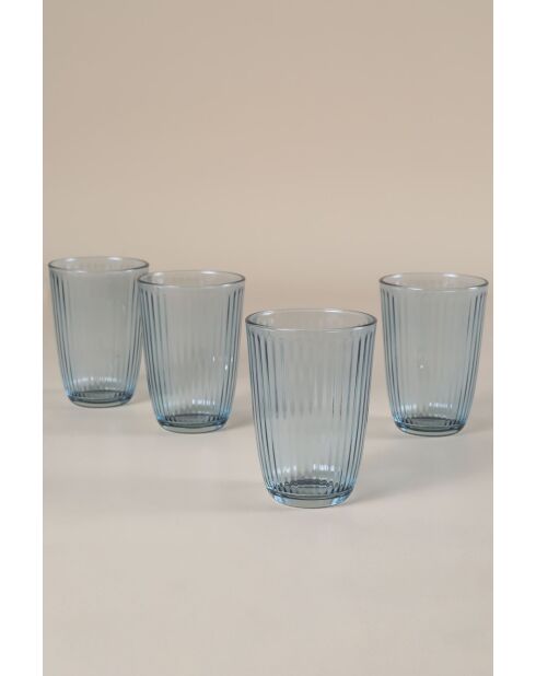 Lot de 4 verres Splendid 395 bleu - 395 ml