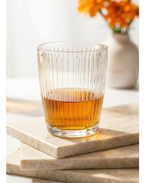 Lot de 6 verres LV-HES236F transparent - 340 ml