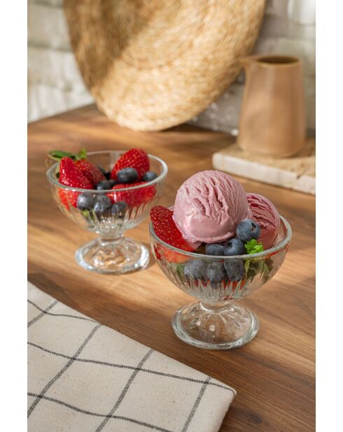 Lot de 6 bols en verre IC7353GCL transparent - 250 ml