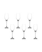 Set van 6 wijnglazen LV-ELL533F transparant - 230ml