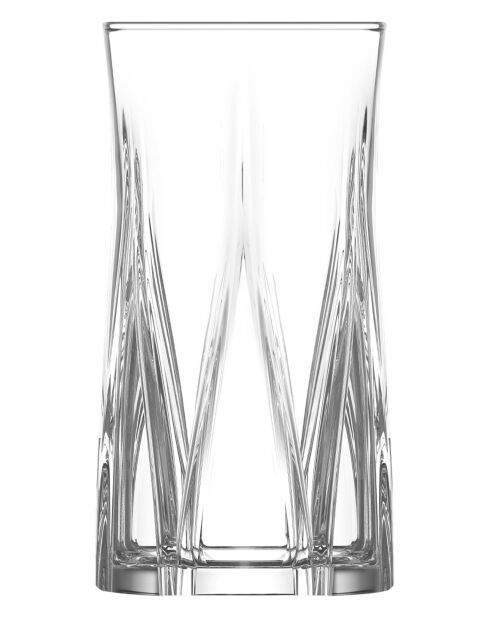 Lot de 6 verres LV-ZOE377F transparent - 370 ml