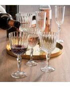 Set van 6 wijnglazen PB-440230 transparant - 310 ml