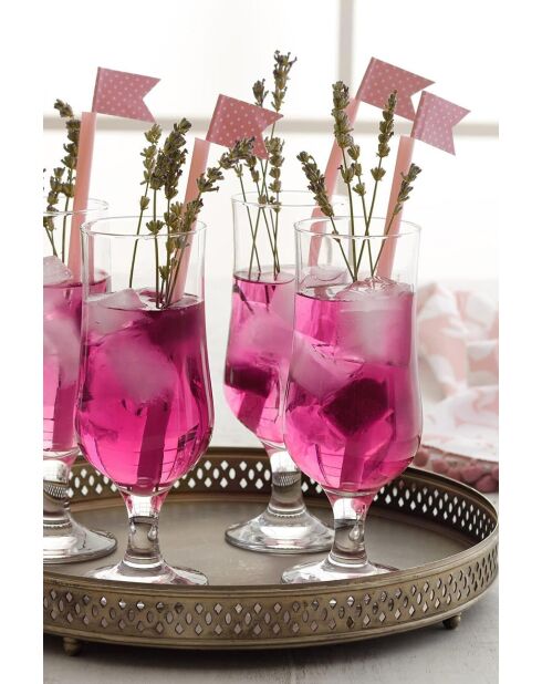 Set de 6 vasos PB-42138-1 transparentes - 200 ml