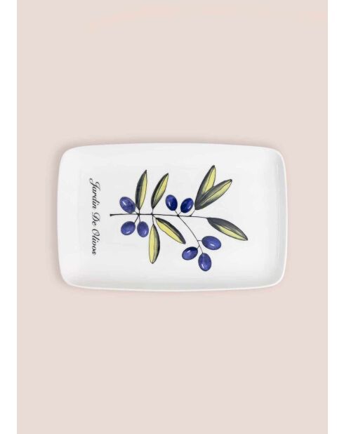 Plato de servir multicolor OVS0015 - 33x21 cm