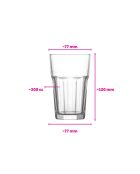 Lot de 6 verres LV-ARA263F transparent - 300 ml
