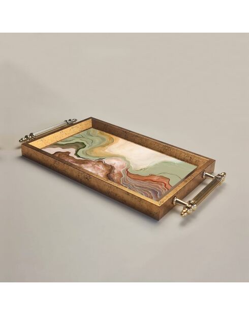Plateau Mtpa 11798 multicolore - 34x18x2 cm