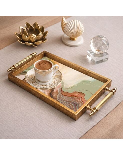 Plateau Mtpa 11798 multicolore - 34x18x2 cm