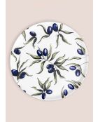 Assiette de service OVS0006 multicolore - 30 cm
