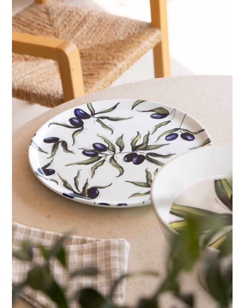Assiette de service OVS0006 multicolore - 30 cm