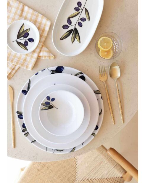 Assiette de service OVS0006 multicolore - 30 cm