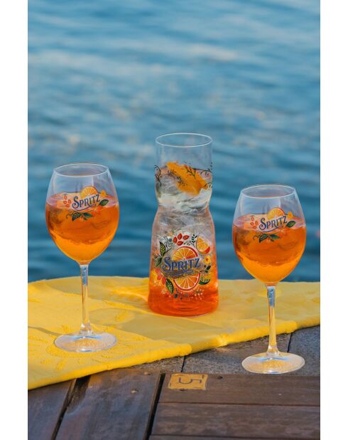Set di 3 bottiglie da cocktail in vetro trasparente - 1000+540 ml