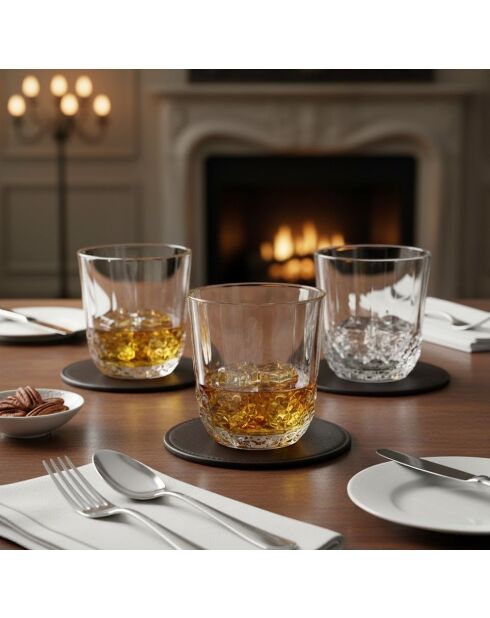 Set van 6 whiskyglazen PB-52760 transparant - 320ml