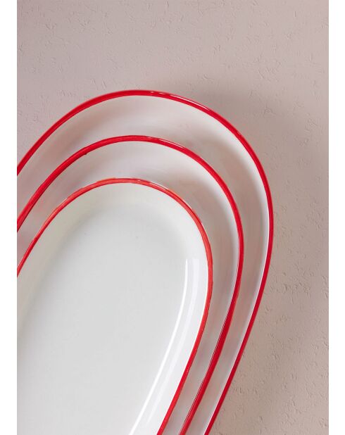 Lot de 2 plats de service JOY0004 orange - 30x17x4 cm