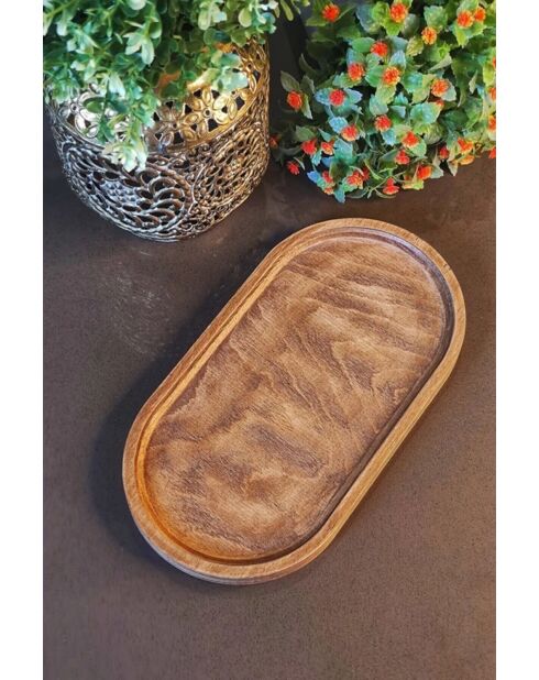 Vassoio beige Byv - 12,5x27 cm