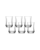 Lot de 6 verres LV-LUN355F transparent - 225 ml