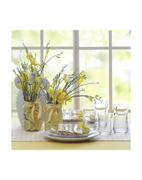 Lot de 6 verres LV-LUN355F transparent - 225 ml