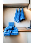 10er-Set Juno blau/weiße Küchentücher - 50x70 cm