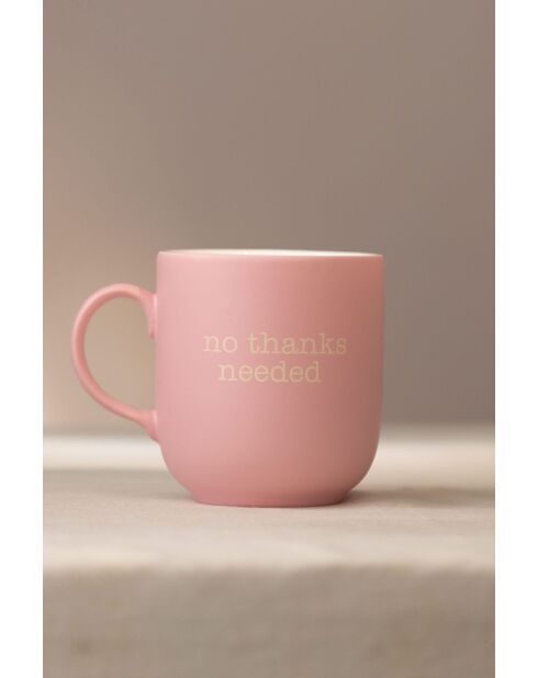 Lot de 2 mugs Mottolu - Pink, Blue rose/bleu - 400 ml