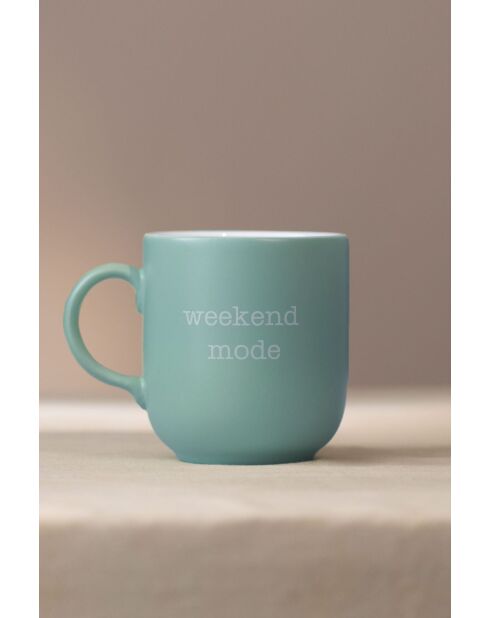 Lot de 2 mugs Mottolu - Pink, Blue rose/bleu - 400 ml