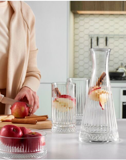 Bouteille en verre Elysia Karaf 940 transparent - H.27 cm