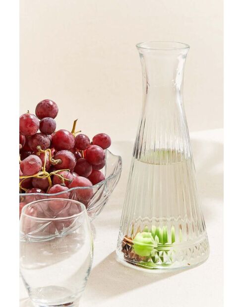Bouteille en verre Elysia Karaf 940 transparent - H.27 cm