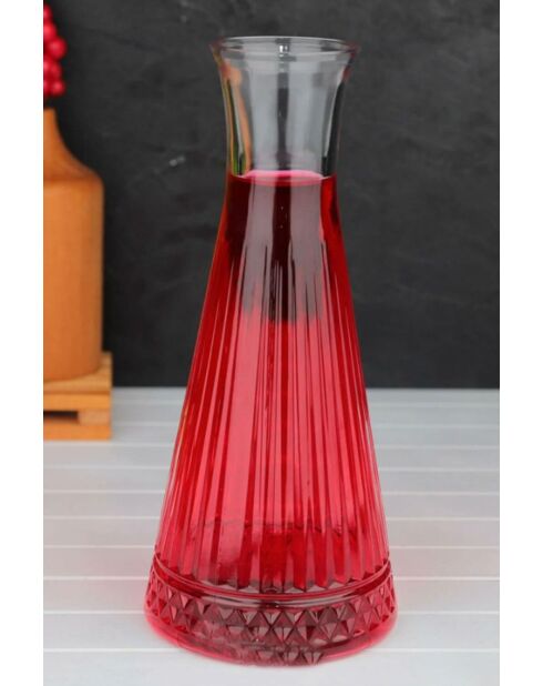 Bouteille en verre Elysia Karaf 940 transparent - H.27 cm